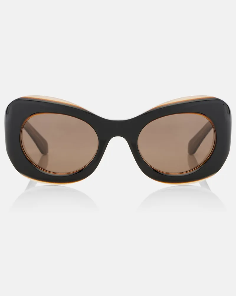 Loewe Cat-Eye-Sonnenbrille Signature Schwarz