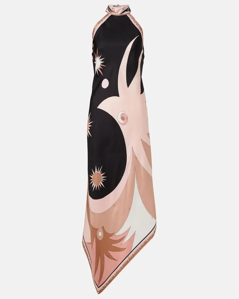 Emilio Pucci Maxikleid Stella aus Seiden-Twill Rosa
