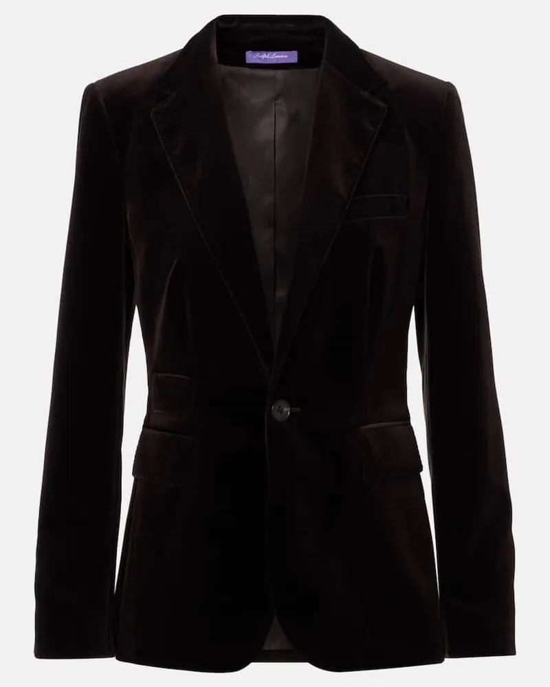 Ralph Lauren Blazer aus Samt Braun