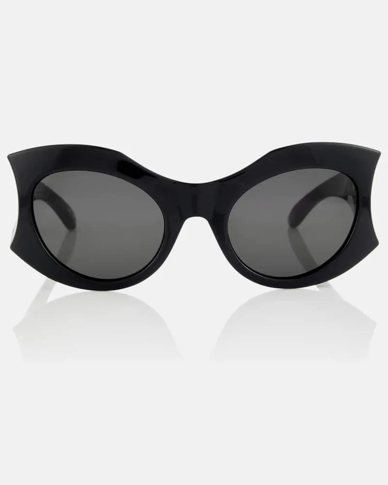 Balenciaga Runde Sonnenbrille Schwarz