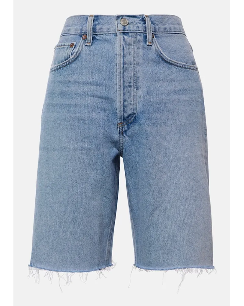 AGOLDE Mid-Rise Jeansshorts 90's Blau