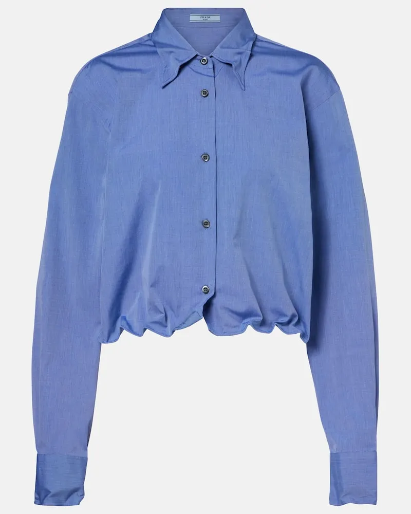 Prada Hemd aus Baumwolle Blau