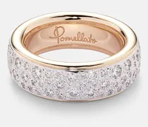 Ring Iconica aus 18kt Roségold mit Diamanten