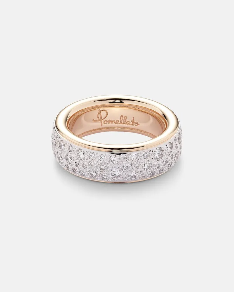 Pomellato Ring Iconica aus 18kt Roségold mit Diamanten Gold