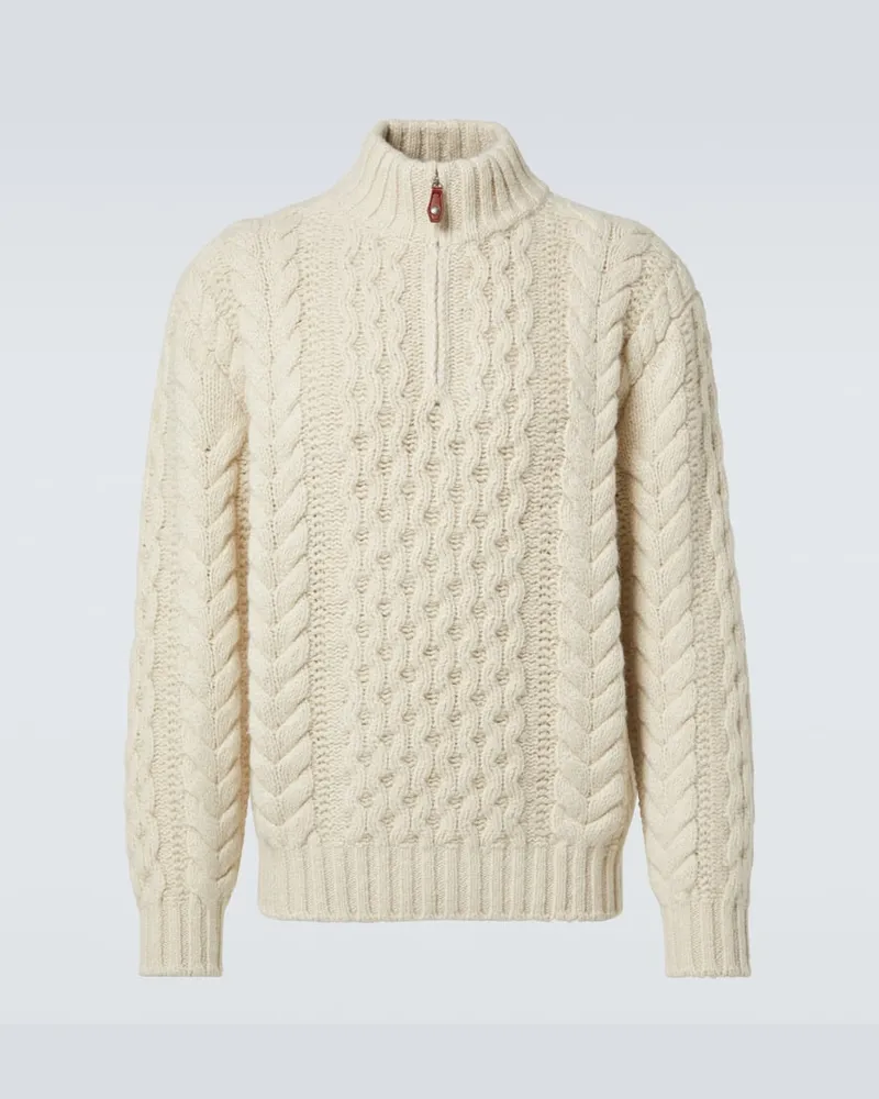 Loro Piana Pullover Valduggia aus Kaschmir Beige
