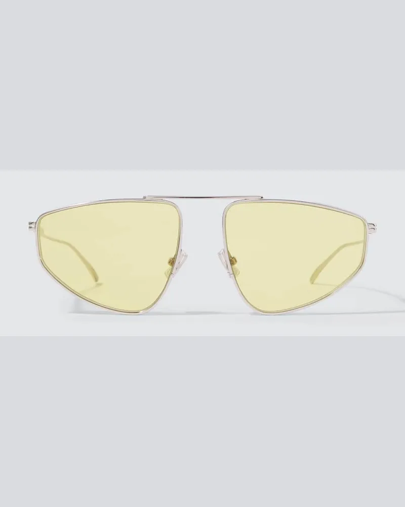 Bottega Veneta Aviator-Sonnenbrille Gelb