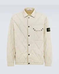 Stone Island Steppjacke Compass Weiss