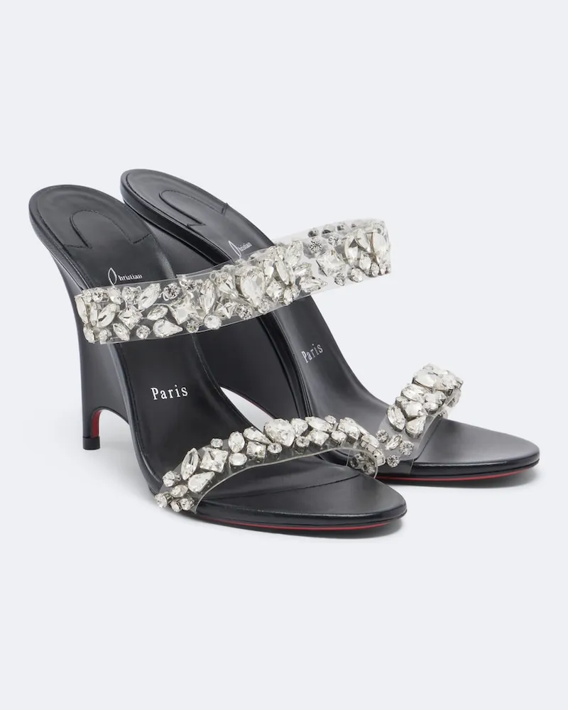 Christian Louboutin Verzierte Keilsandalen Miss Z Transparent