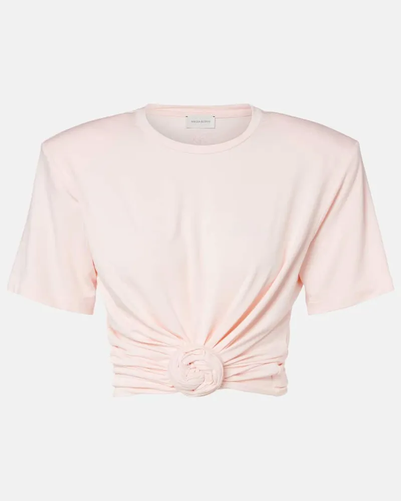 Magda Butrym Cropped-Top Rosa