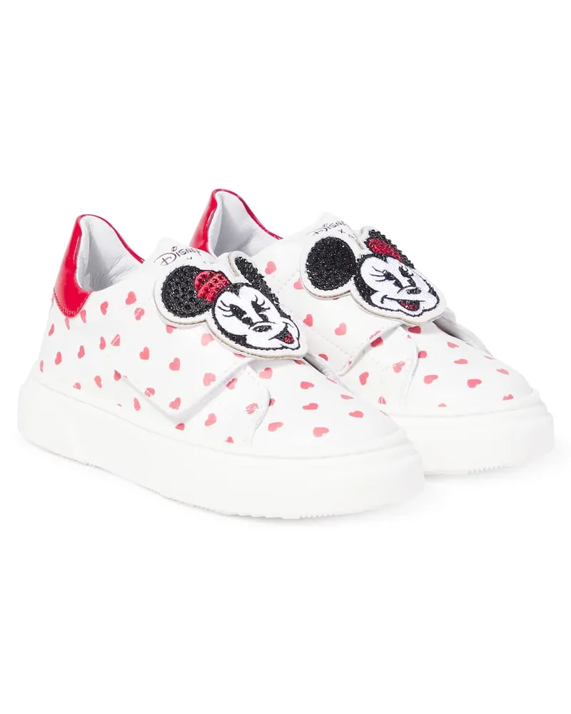 Monnalisa X Disney® Verzierte Sneakers Weiß
