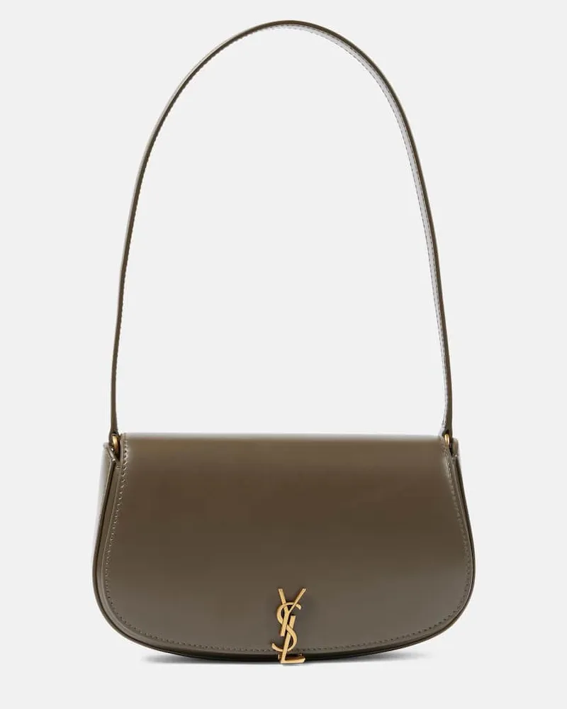 Saint Laurent Schultertasche Voltaire Mini aus Leder Grün