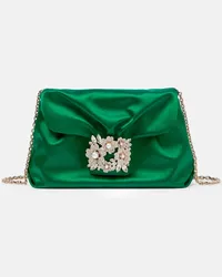 Roger Vivier Schultertasche Bouquet aus Satin Gruen