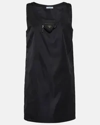 Prada Minikleid aus Re-Nylon Schwarz