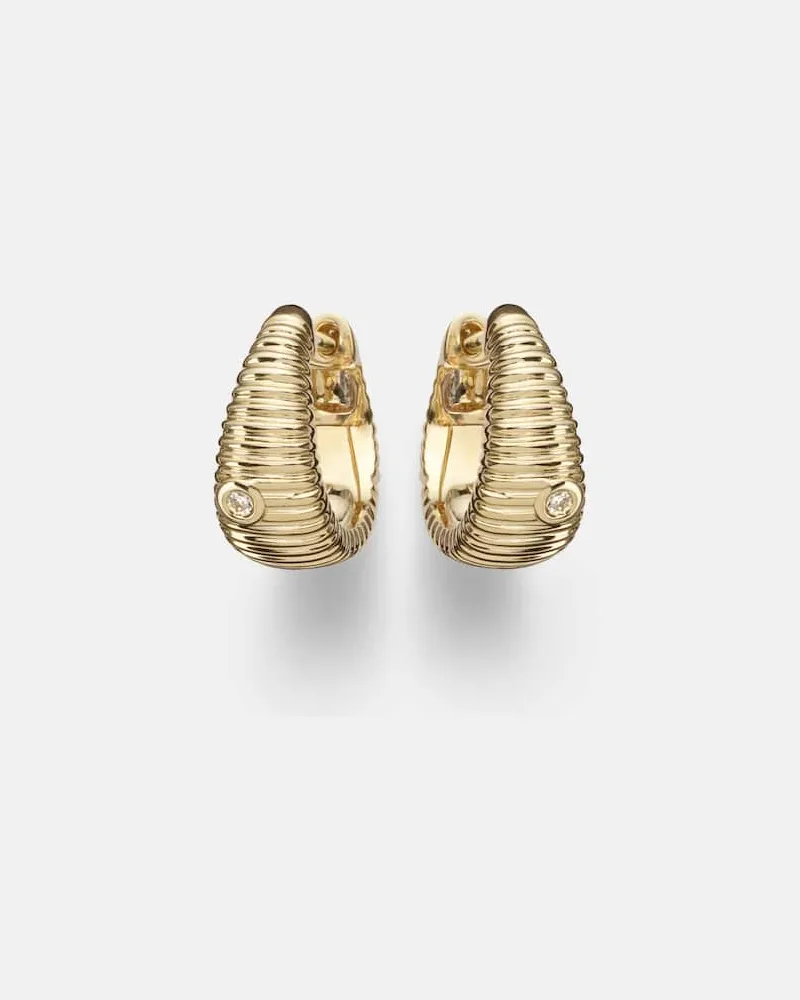 Yvonne Léon Yvonne Léon Ohrringe Berlingot Nano aus 9kt Gelbgold mit Diamanten Gold
