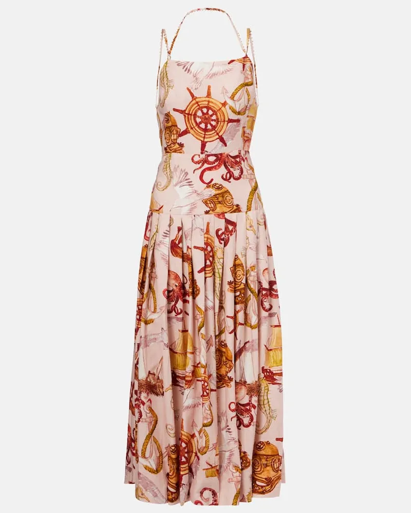 FARM Rio Midikleid Nautical Wonder Pink