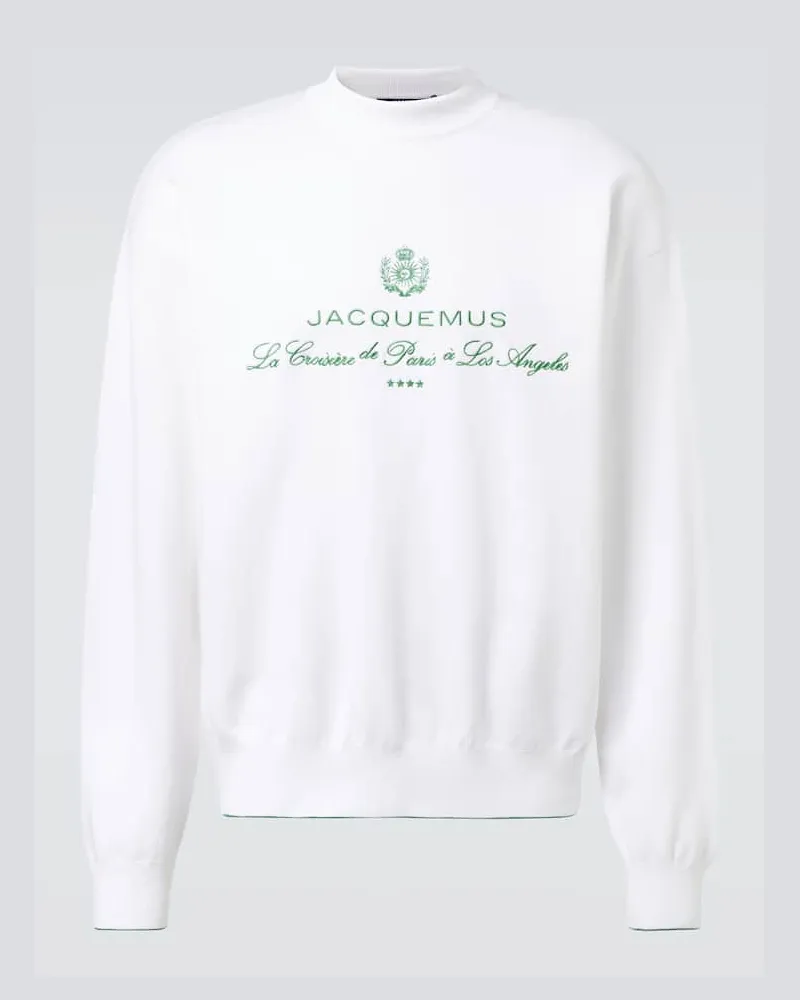 Jacquemus Besticktes Sweatshirt Venice Weiß