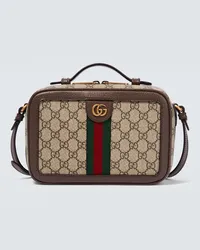 Gucci Messenger Bag Ophidia Small aus Canvas Beige