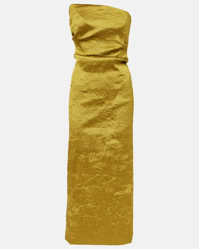 TOVE Midikleid Kezia aus Lamé Gold