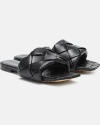 Bottega Veneta Pantoletten Lido aus Leder Schwarz