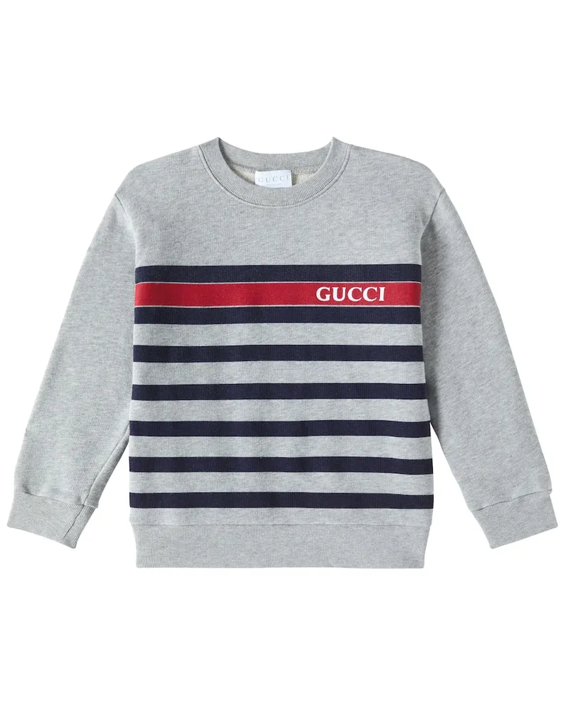 Gucci Sweatshirt aus Baumwolle Grau