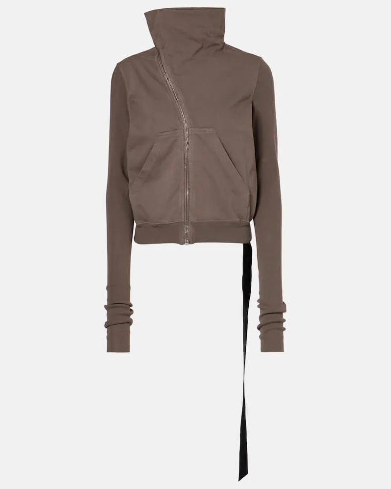 Rick Owens DRKSHDW Jacke Mountain Sweat aus Baumwolle Braun