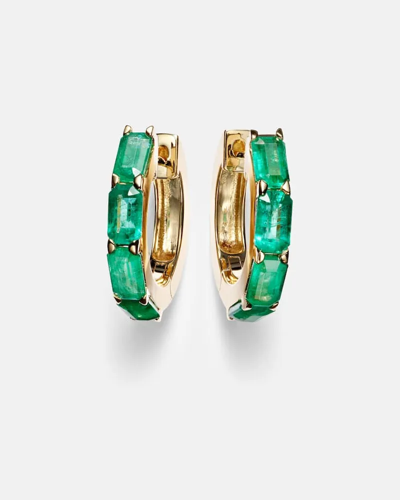 SHAY Ohrringe aus 18kt Gelbgold mit Smaragden Gold