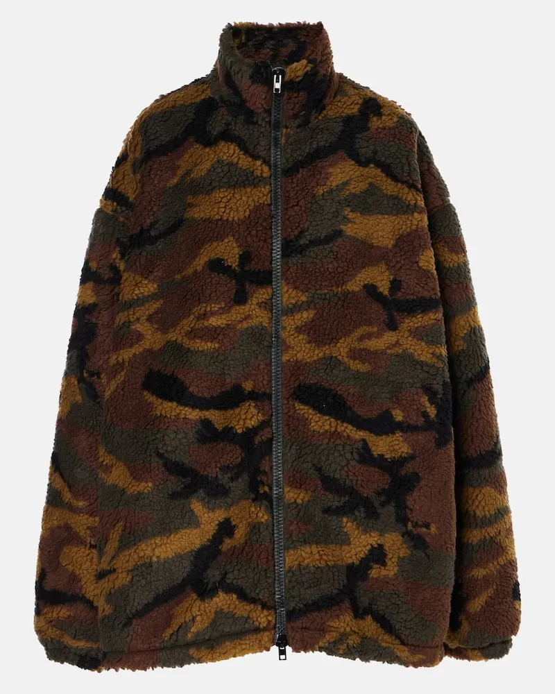 VETEMENTS Jacke Camo aus Fleece Grün