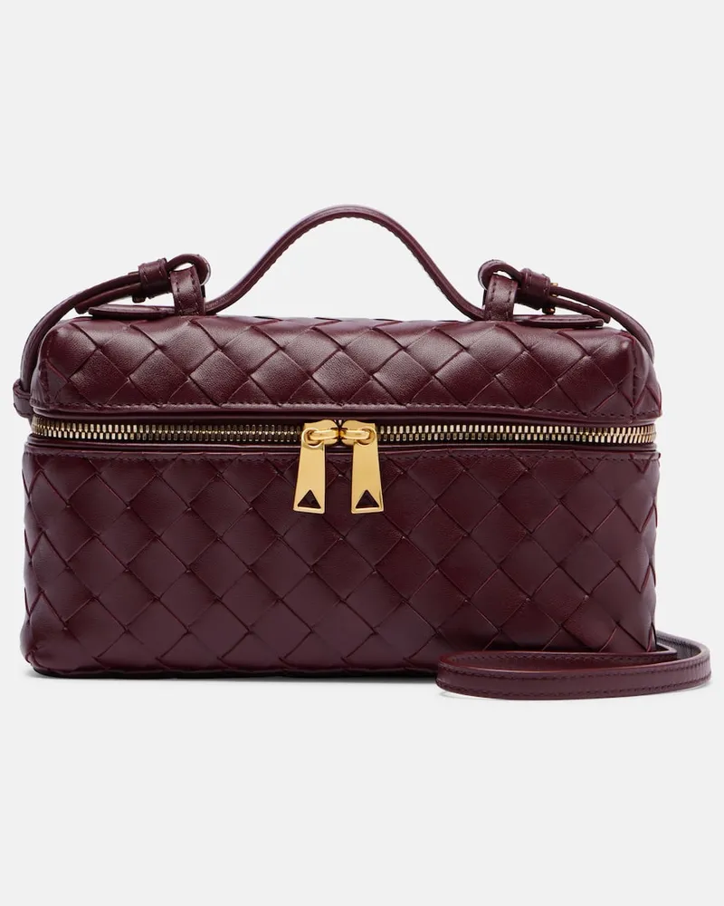 Bottega Veneta Schultertasche Bang Bang aus Leder Burgunderrot