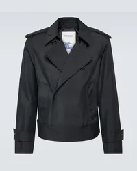 Burberry Jacke aus einem Seidengemisch Schwarz