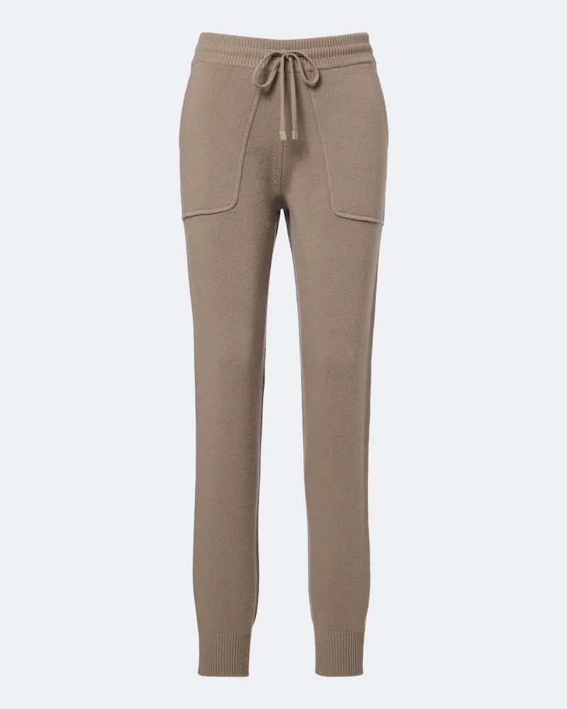 Tom Ford Slim Hose aus einem Woll- und Kaschmirgemisch Beige