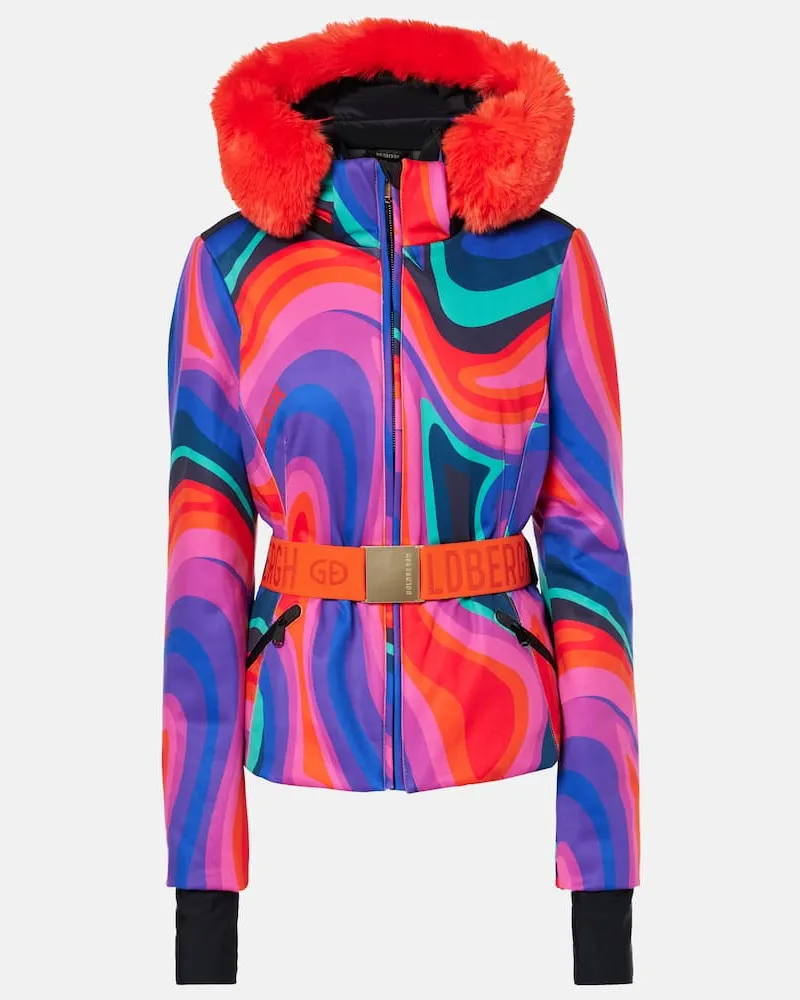 GOLDBERGH Skijacke Muse mit Faux Fur Multicolor
