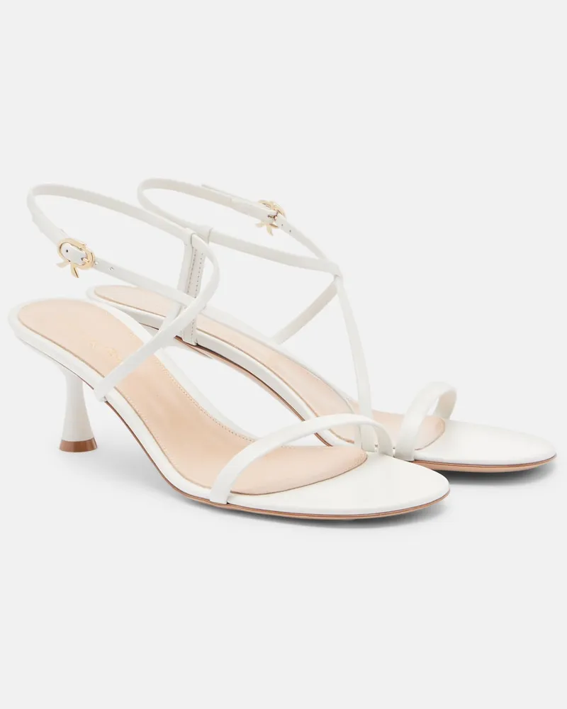 Gianvito Rossi Sandalen Ascent aus Leder Weiß