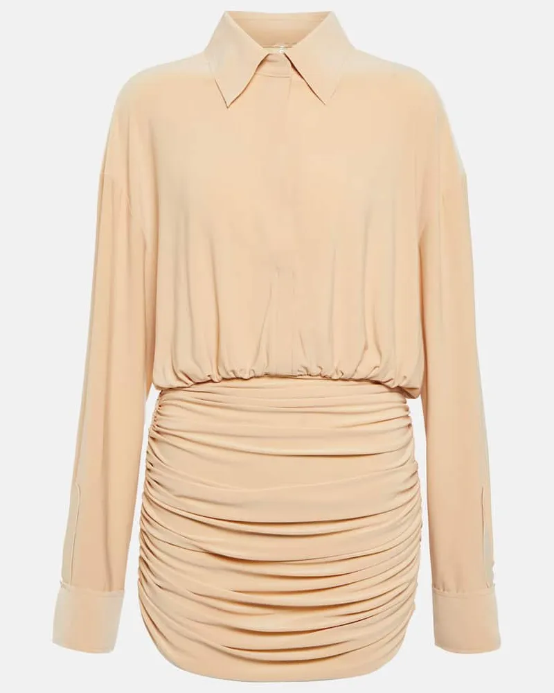 Norma Kamali Minikleid Beige