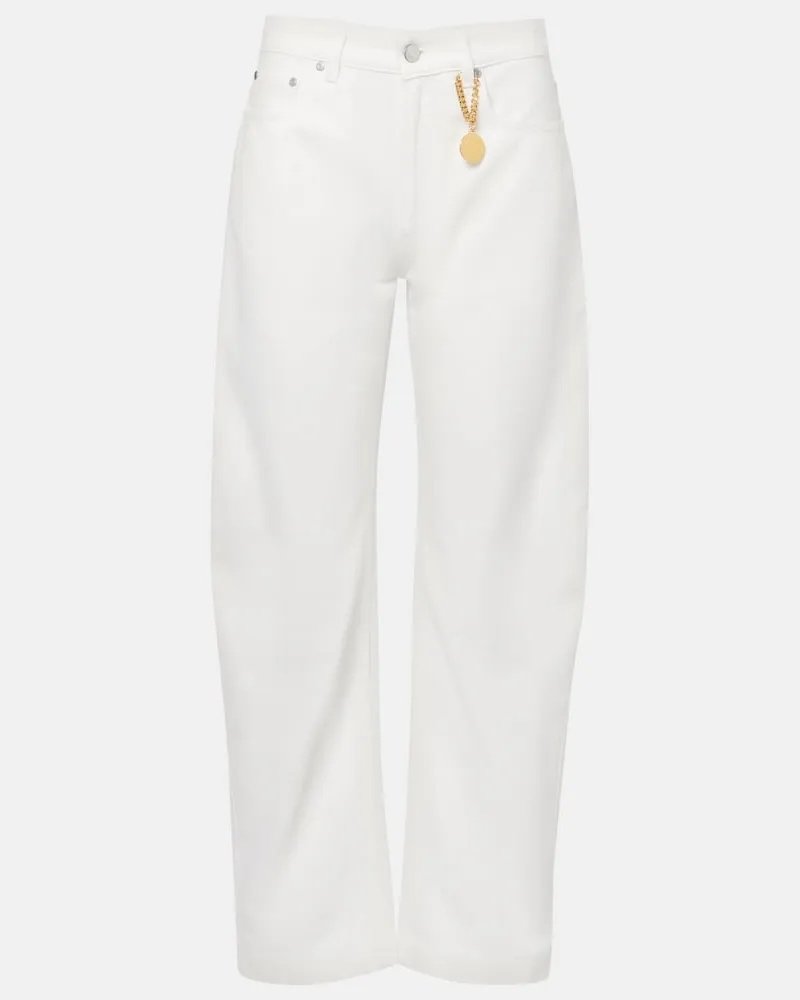 Stella McCartney Verzierte Jeans Weiß