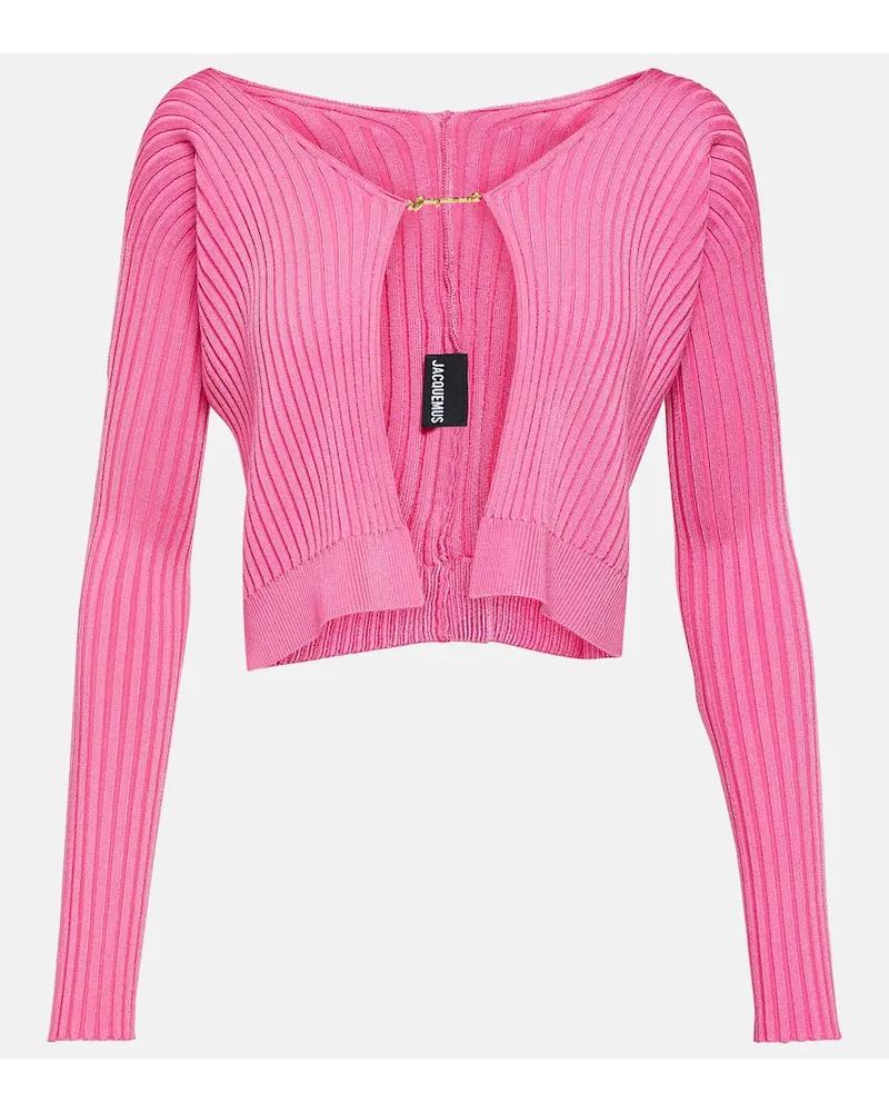 Jacquemus Cardigan La Maille Pralù Longue Pink