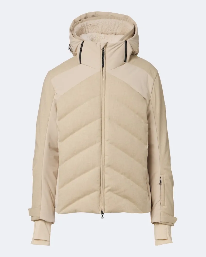 Bogner Skijacke Flann aus Flanell Beige