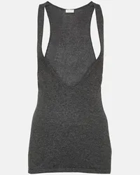 Saint Laurent Top Grau