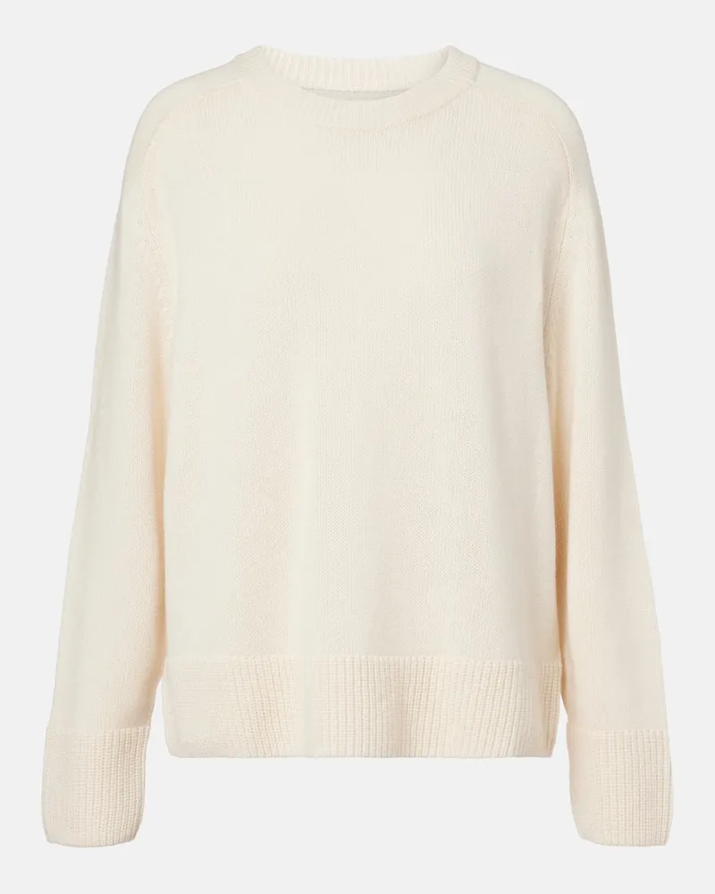 Jardin des Orangers Pullover aus Wolle und Kaschmir Weiß