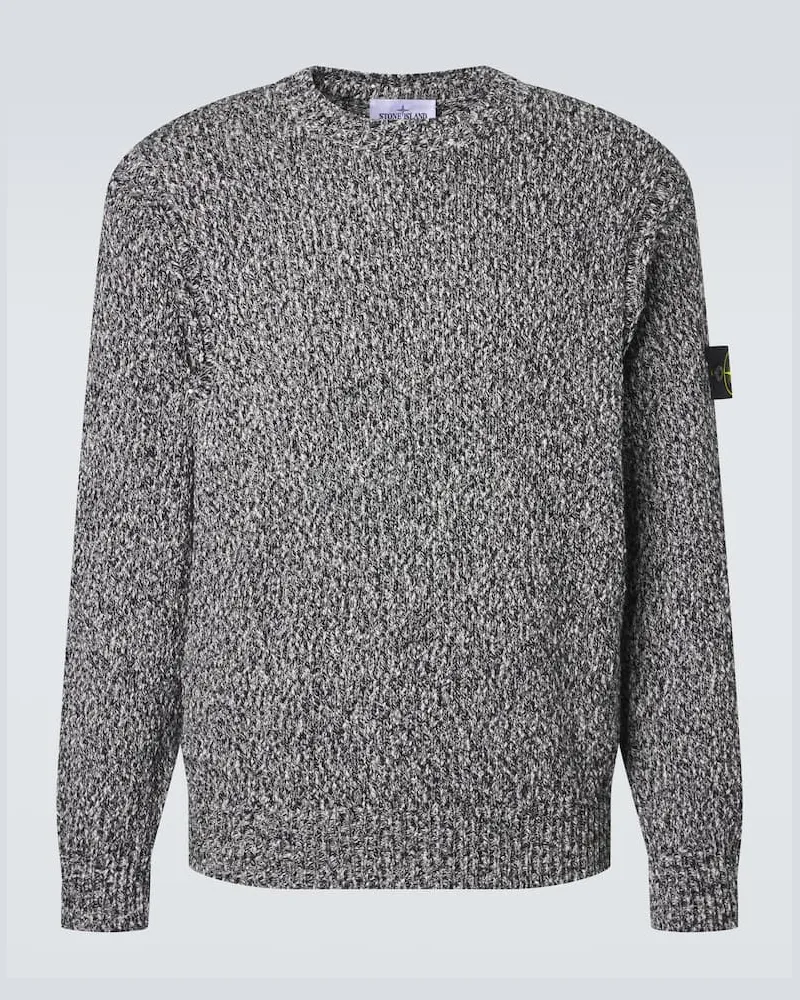Stone Island Pullover Compass aus Baumwolle Schwarz