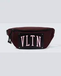 Valentino Garavani Guerteltasche VLTN aus Canvas Rot