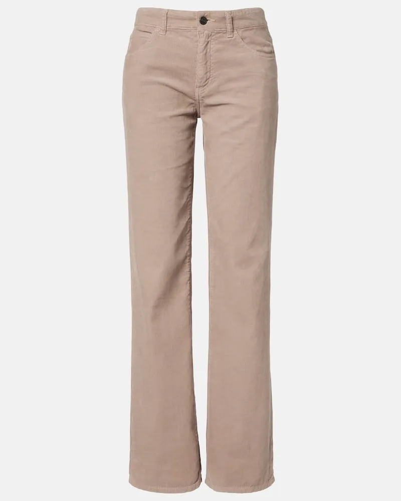 The Row Gerade Hose Carlyl aus Baumwoll-Cord Beige