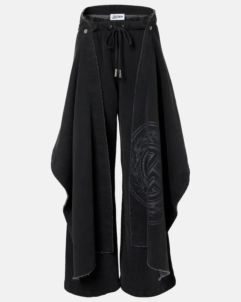 Jean Paul Gaultier Jogginghose aus French Terry Schwarz