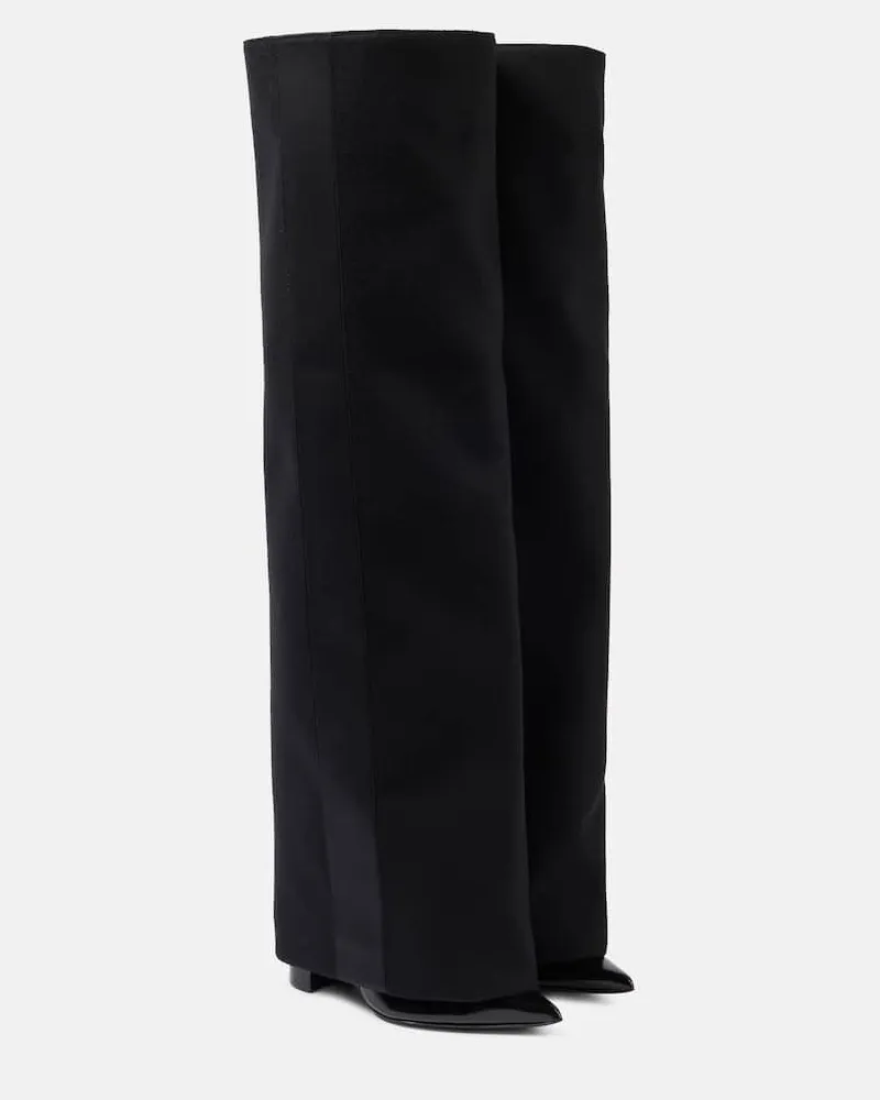 Sacai Stiefel mit Leder Schwarz