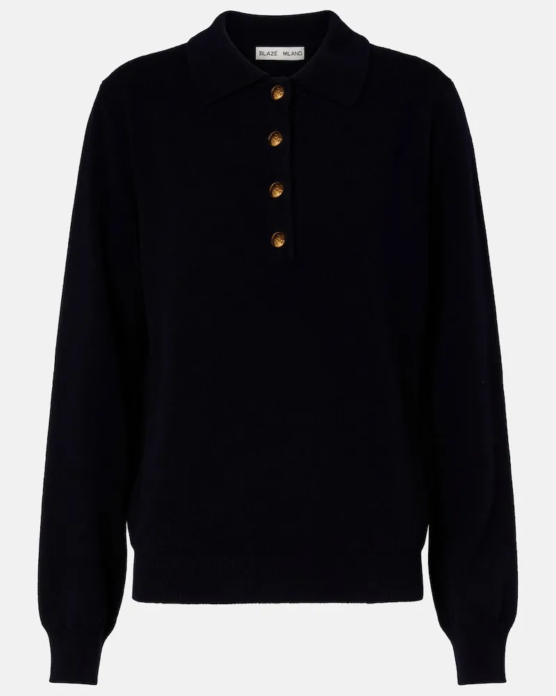 Blazé Milano Blazé Milano Pullover Highland aus Wolle und Kaschmir Blau