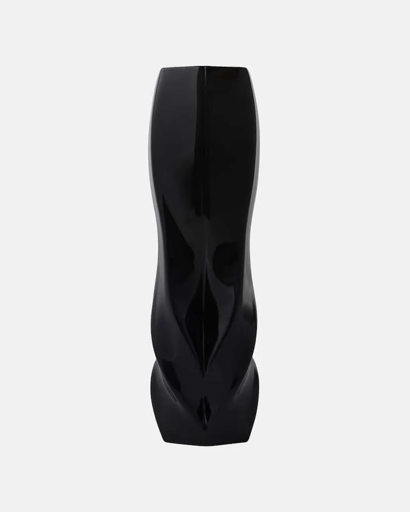 Zaha Hadid Design Vase Braid Medium Schwarz