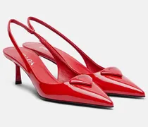 Slingback-Pumps 55 aus Lackleder