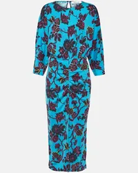 Diane von Furstenberg Midikleid Chrisey Blau