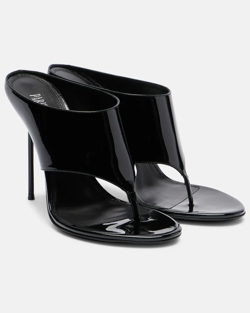 Paris Texas Sandalen Lidia 105 aus Lackleder Schwarz