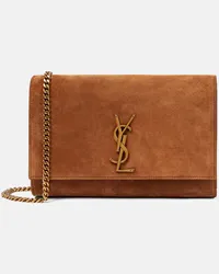 Saint Laurent Schultertasche Kate Medium Braun