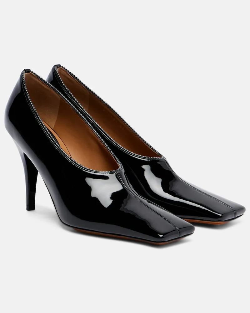 Stella McCartney Pumps Eve aus Lacklederimitat Schwarz